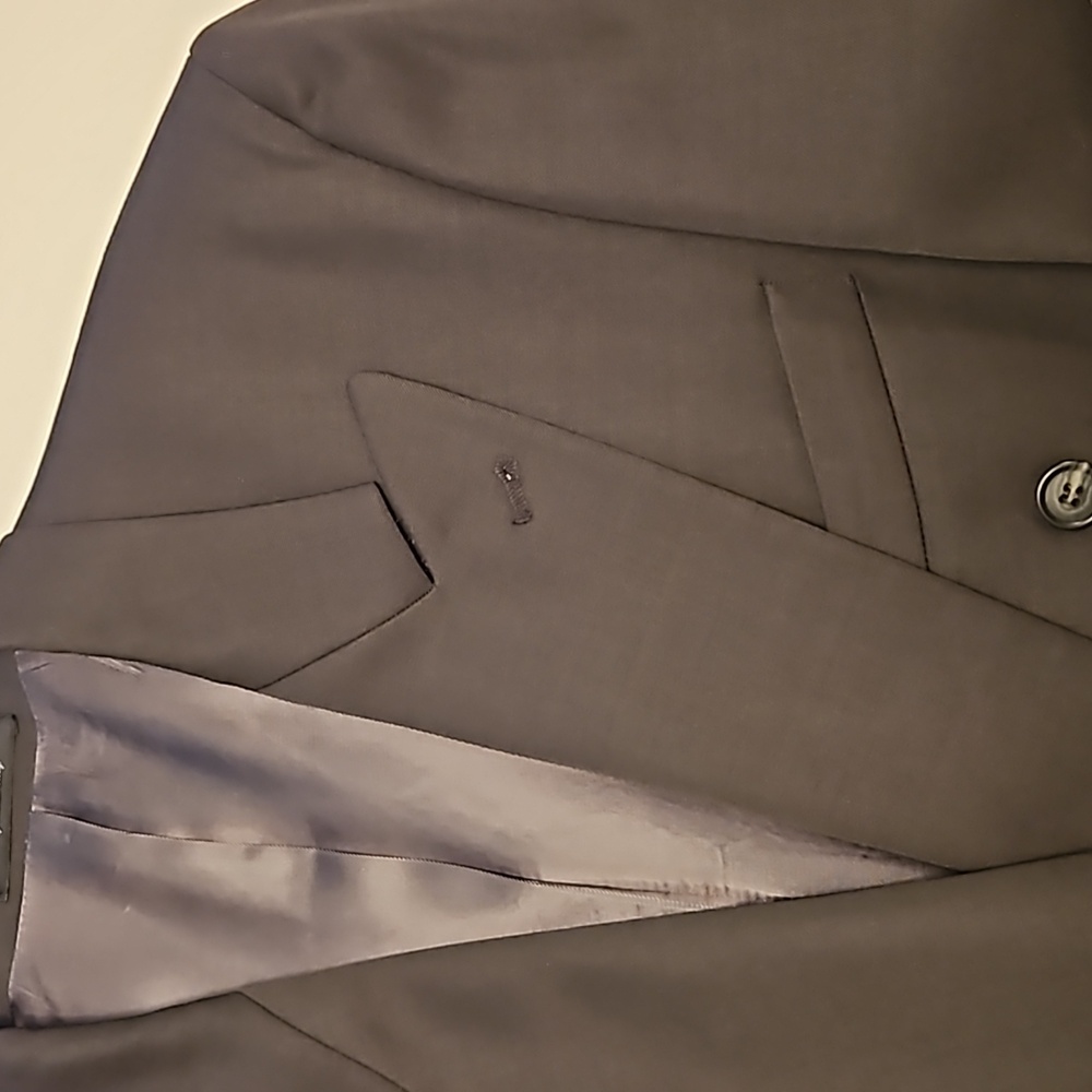 Gianfranco Ruffini Italy 100% Wool Double Breasted Olive Suit 43R / 35.5X31.25 - Picture 2 of 14